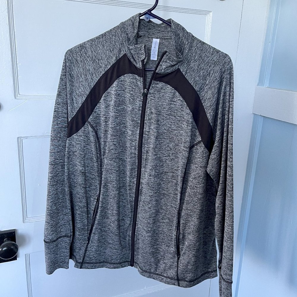 Ideology Athletic Jacket, Black and Grey, Size 1X